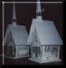 Graphical Church Bird House - Summer and Winter Versions